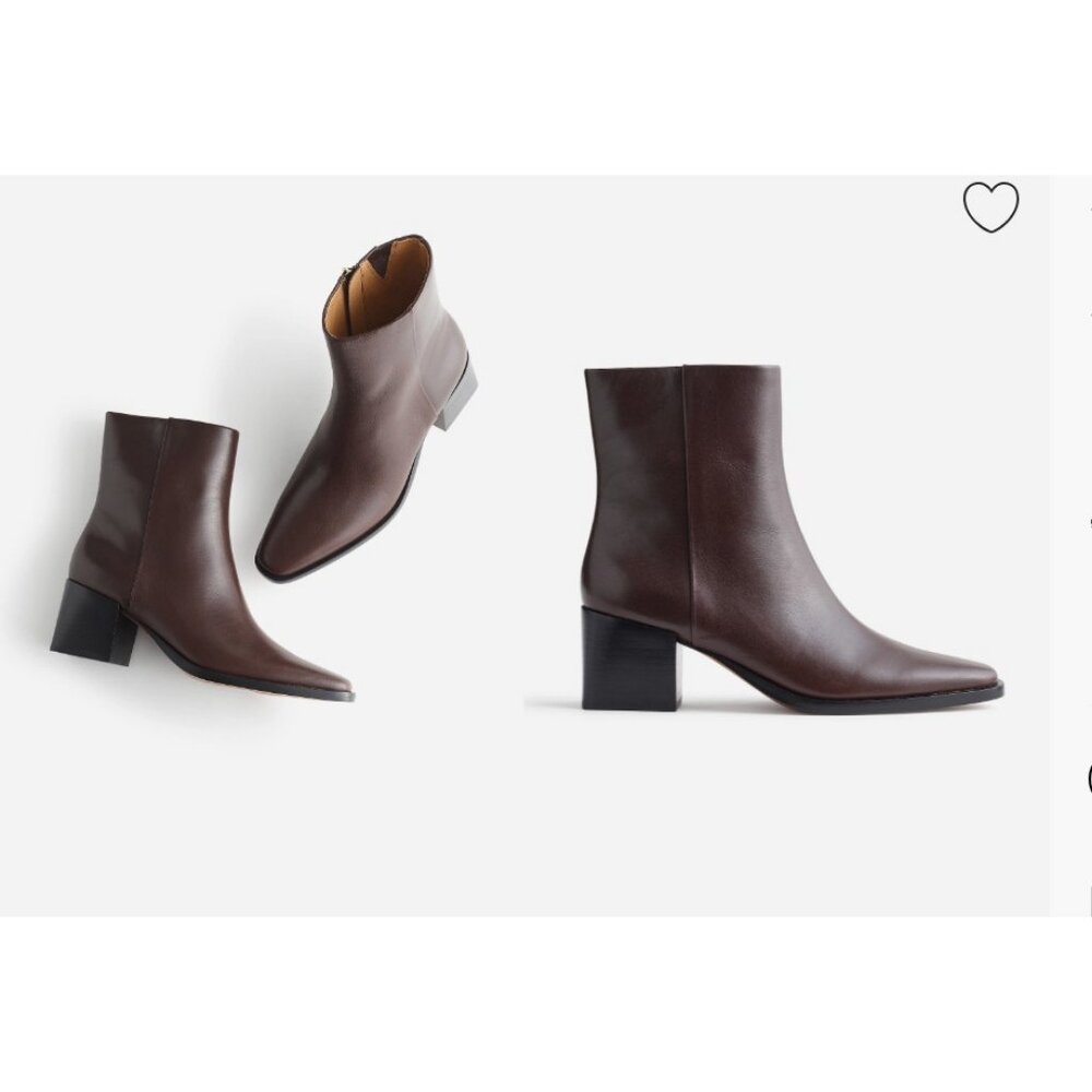 Madewell Womens $198 The Ardin Ankle Boot Turkish Coffee Size 9 NR866